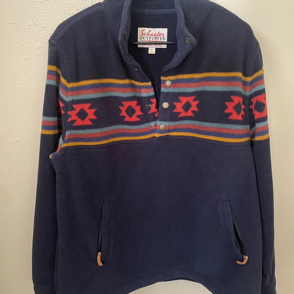 Schaefer Outfitter’s Fleece Quarter Button Up — Size L